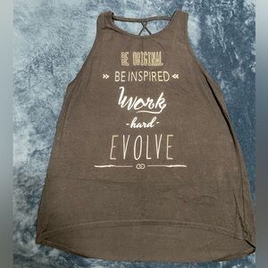 CALIA by Carrie Underwood Black Graphic Tank Top